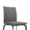 Armen Living Lyon Gray Fabric and Metal Dining Room Chairs, PK2 LCLYSIGREY - alternate 2